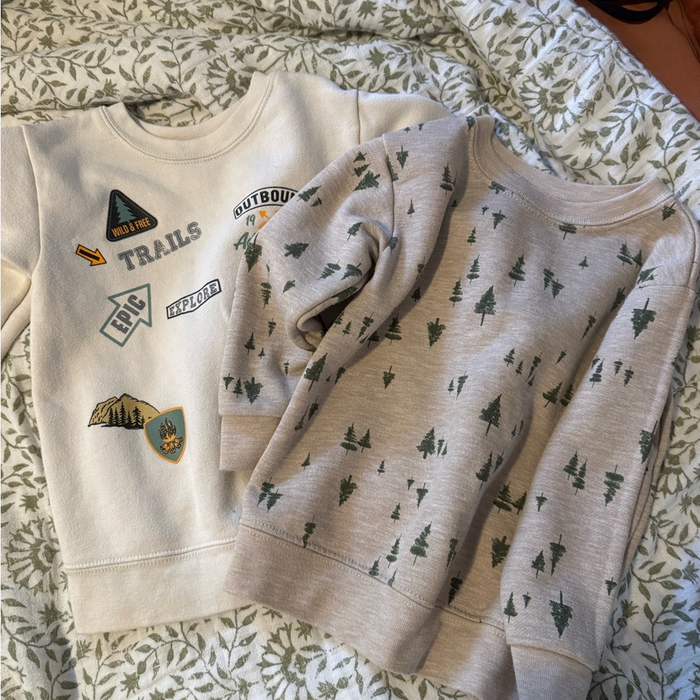 Garanimals Cream and Tan Adventure Sweatshirts